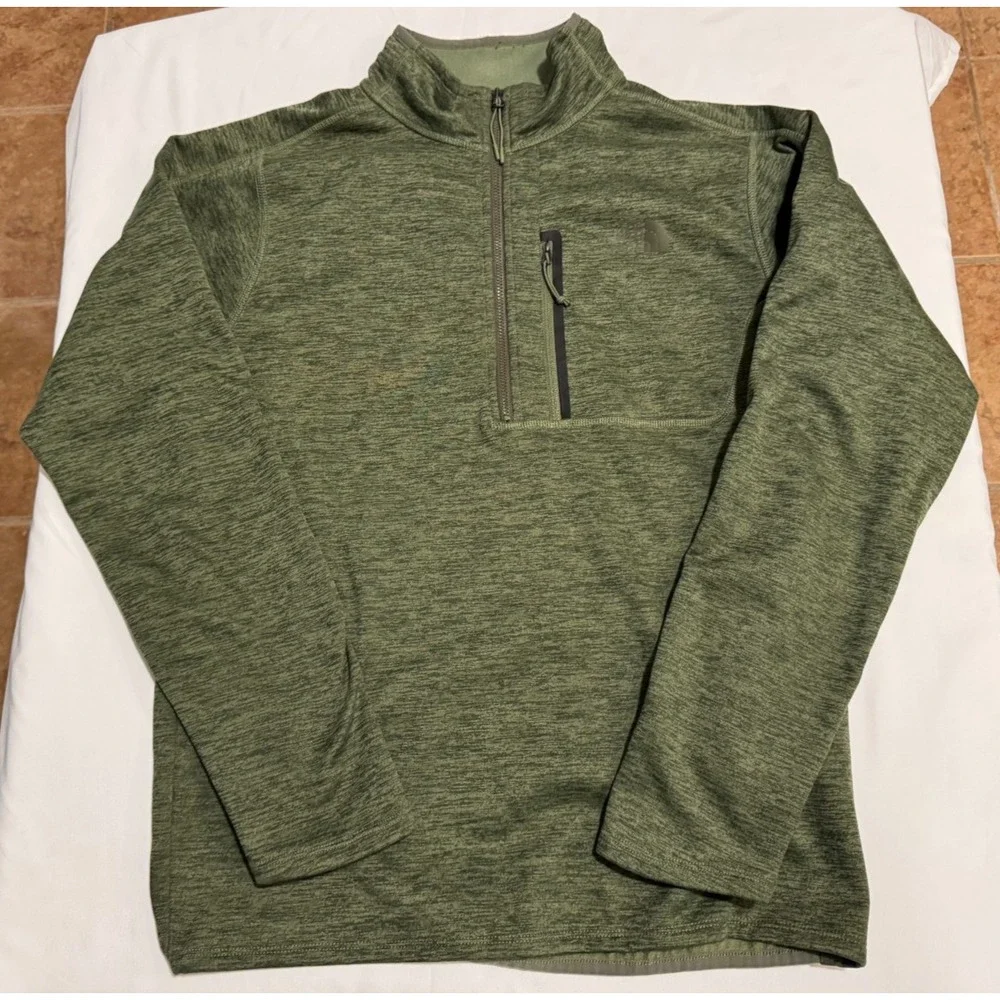 The North Face Men's Canyonlands 1/2 Zip Pullover - Green - Size M - VERY GOOD